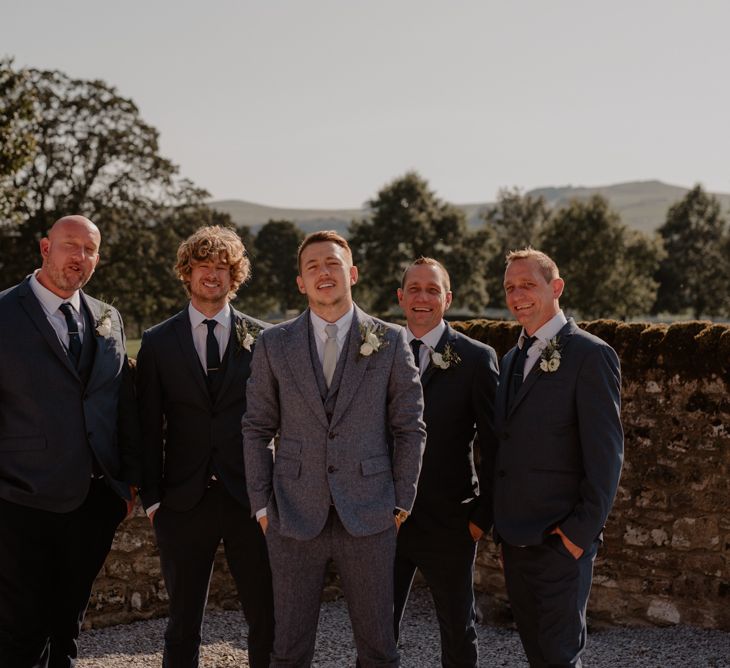 Groomsmen portrait by Taylor-Hughes Photography