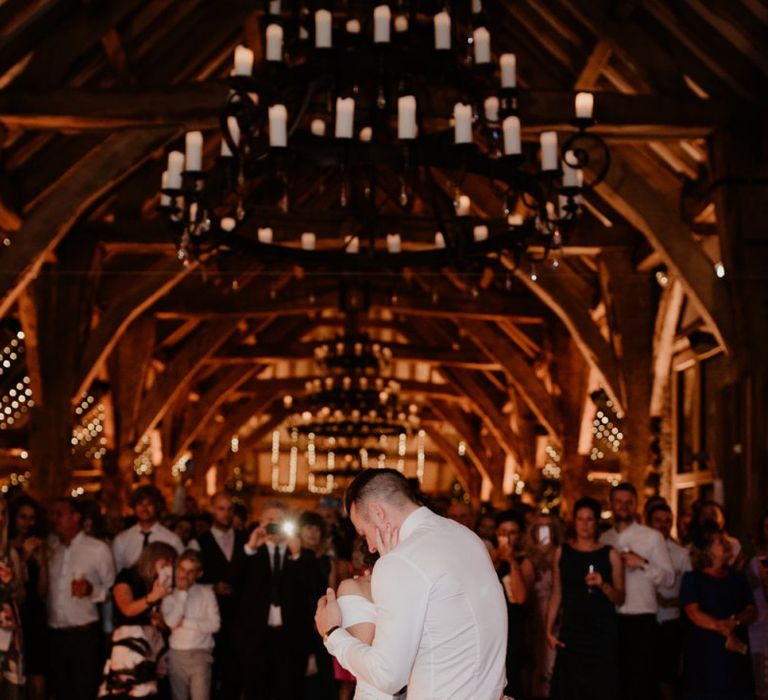 Bride and groom first dance