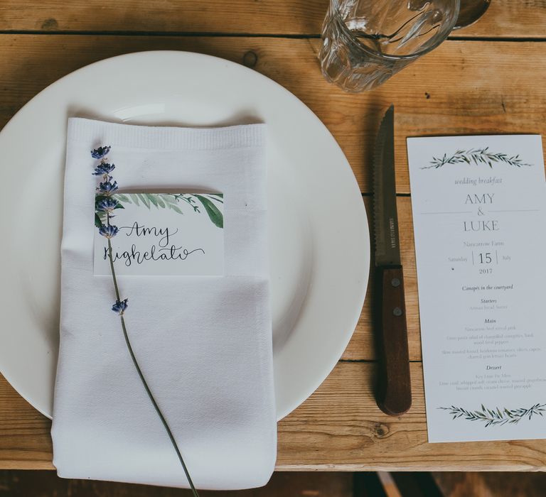 Rustic Place Setting // Image By Ross Talling Photography