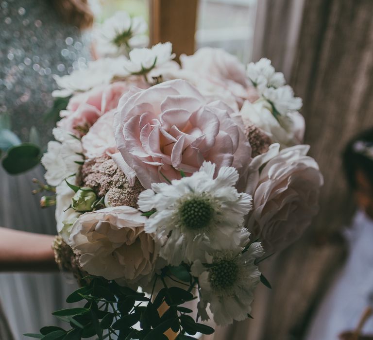 Pastel Wedding Bouquet // Image By Ross Talling Photography