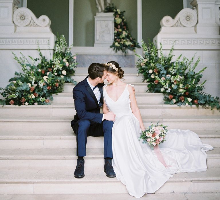 Naomi Neoh Wedding Dress For Blush Pink Ballet Inspired Wedding Shoot At Pynes House // Image By Imogen Xiana // Pudding Bridge Wedding Planning