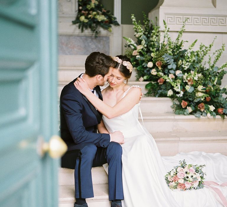 Naomi Neoh Wedding Dress For Blush Pink Ballet Inspired Wedding Shoot At Pynes House // Image By Imogen Xiana // Pudding Bridge Wedding Planning