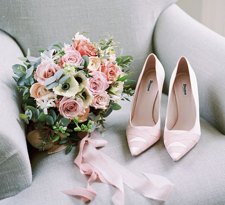 Pink Wedding Shoes // Image By Imogen Xiana