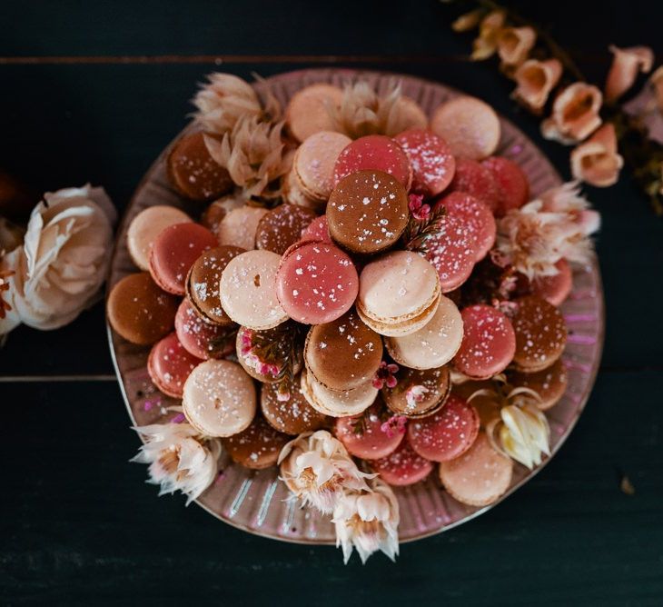 Autumn wedding colours biscuits