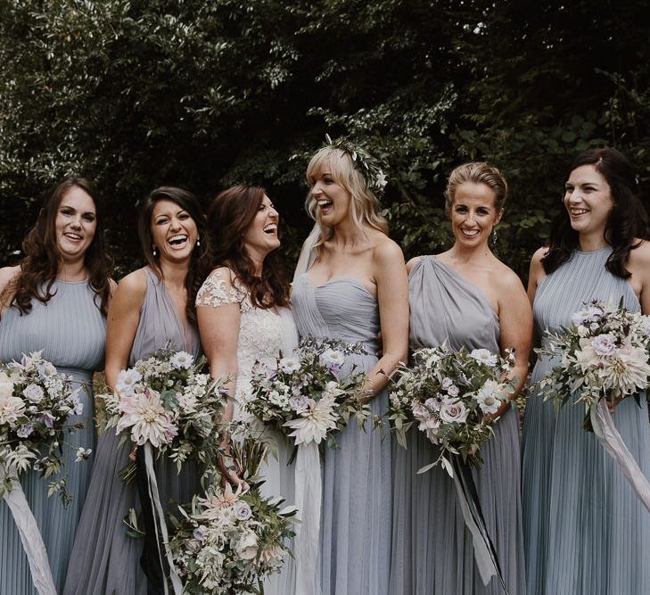 Bridal Party Grey Bridesmaid Dresses