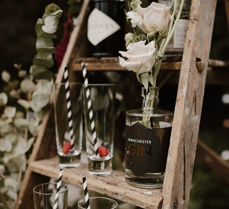 Wedding Gin Bar for Outdoor Celebration