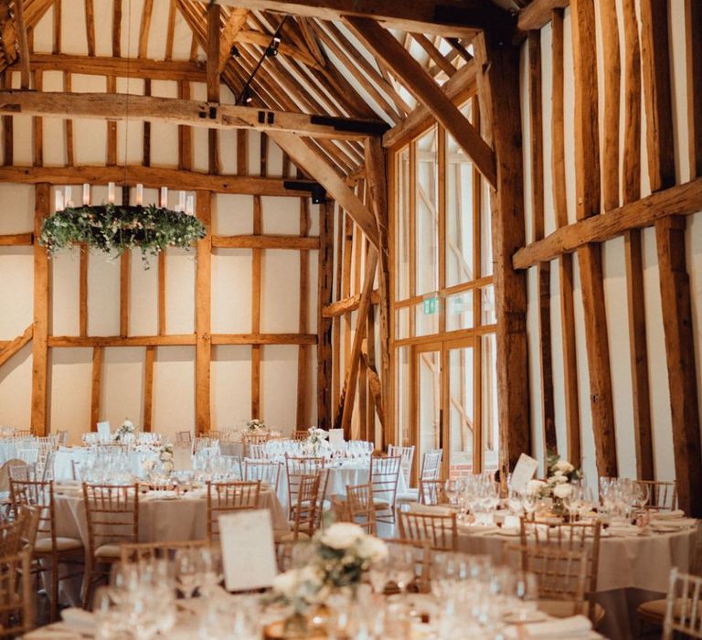 Rustic decoration at Micklefield Hall wedding