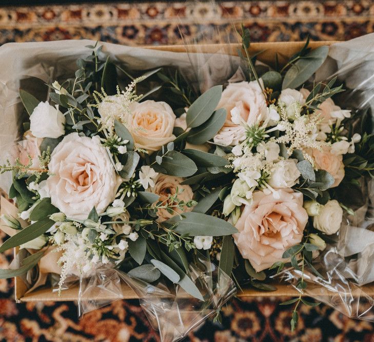 Blush wedding bouquets