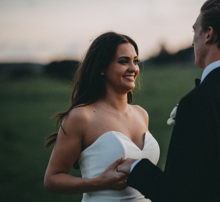 Bride and groom at Farbridge wedding venue