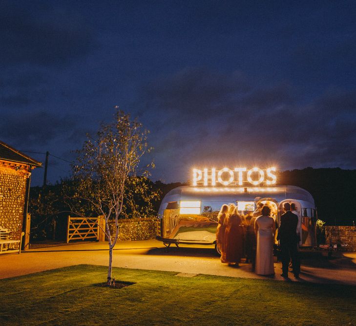 Airstream photo booth wedding entertainment