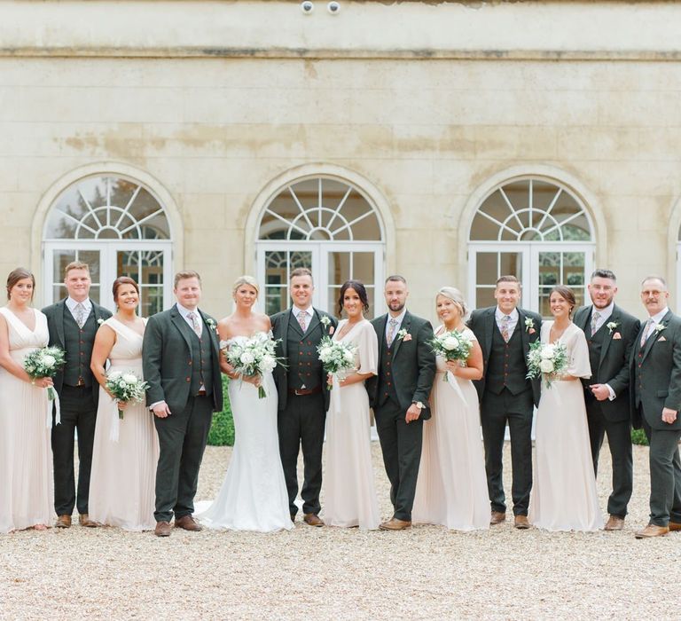 Wedding Party Portrait for Spring Wedding at Northbrook Park