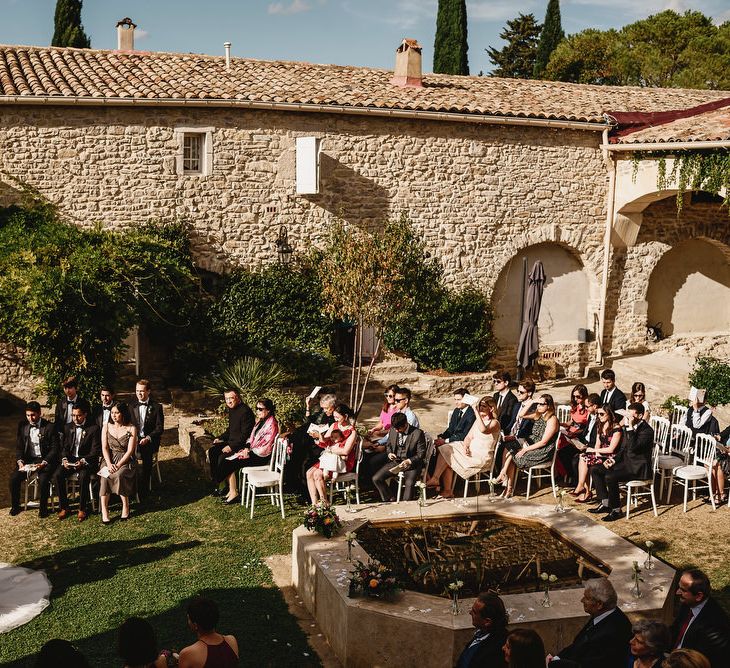 Outdoor Wedding Ceremony | South of France Wedding | Andy Gaines Photography | Thompson Granger Films