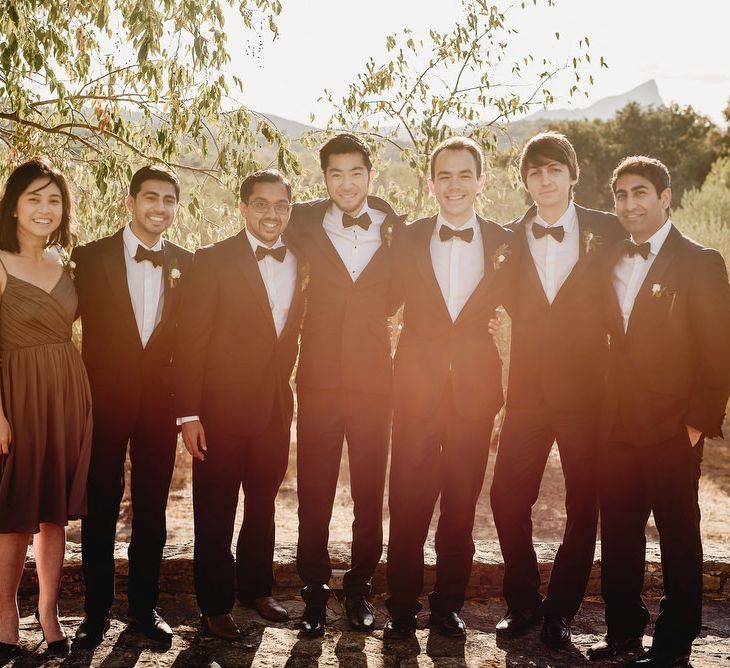 Groomsmen in Tuxedos | South of France Wedding | Andy Gaines Photography | Thompson Granger Films