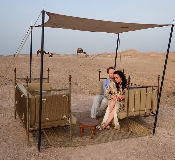 Scarabeo Desert Portrait | Paradise Destination Wedding at Jnane Tamsna in Marrakech, Morocco | Nordica Photography | Matteo Castelluccia Film