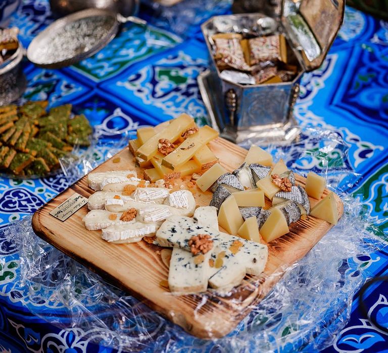 Cheese Board | Paradise Destination Wedding at Jnane Tamsna in Marrakech, Morocco | Nordica Photography | Matteo Castelluccia Film