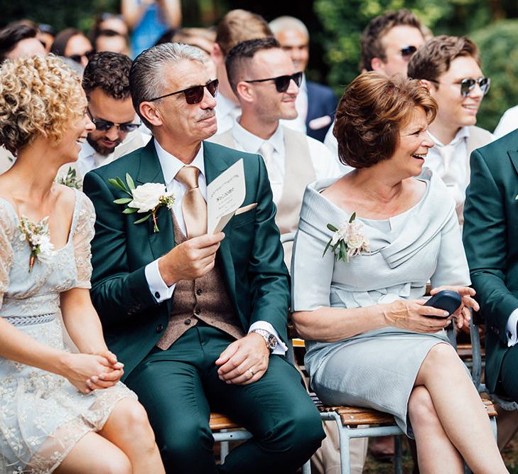 Wedding Ceremony | Rustic Greenery Wedding at Cripps Barn Cotswolds | Wedding_M Photography