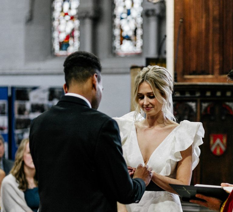 Exchanging of Rings at Ceremony