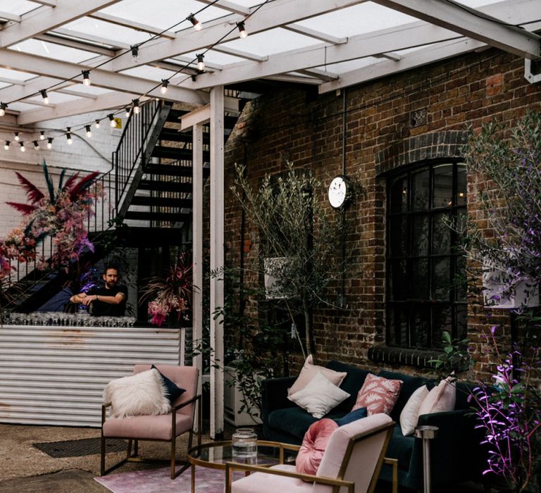 Seating Area at Loft Studio Wedding Venue in London