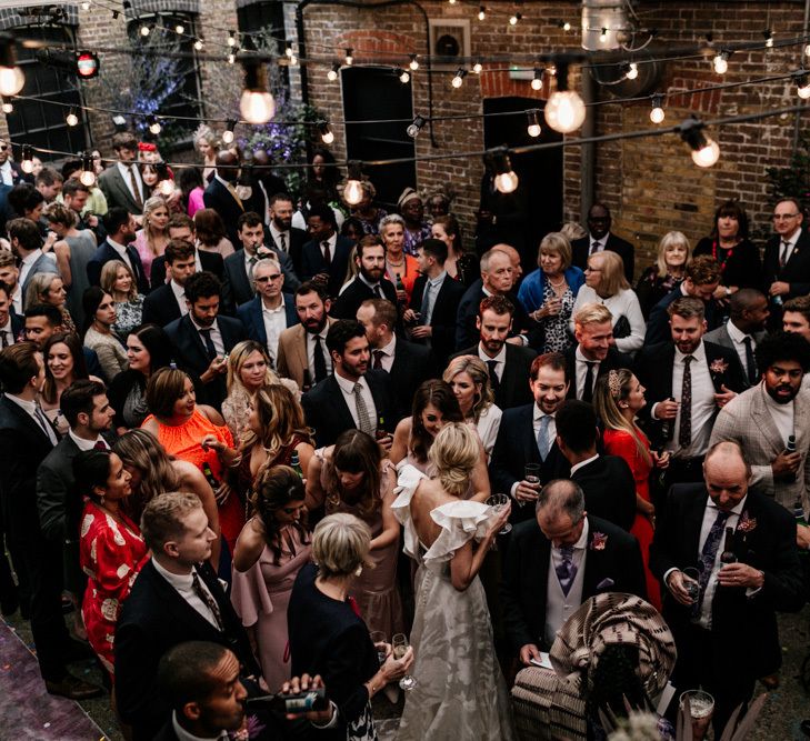 Festoon Lights at Loft Studio Reception