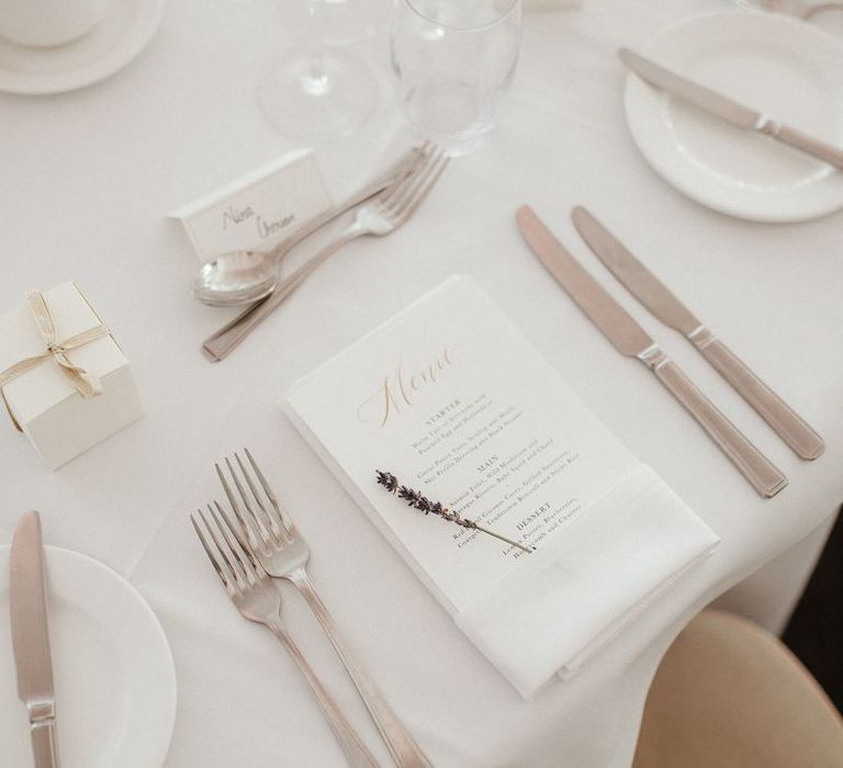 Wedding breakfast decor