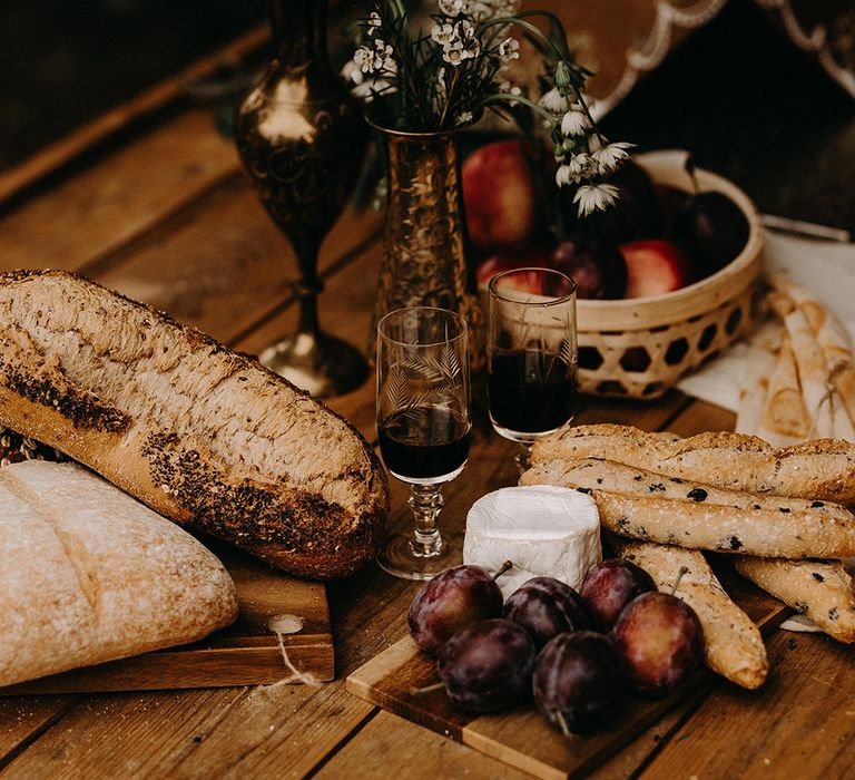 Grazing Table | Nude Bohemian Wedding Inspiration by Wonderland Invites &amp; Rock The Day Styling | Kelsie Low Photography