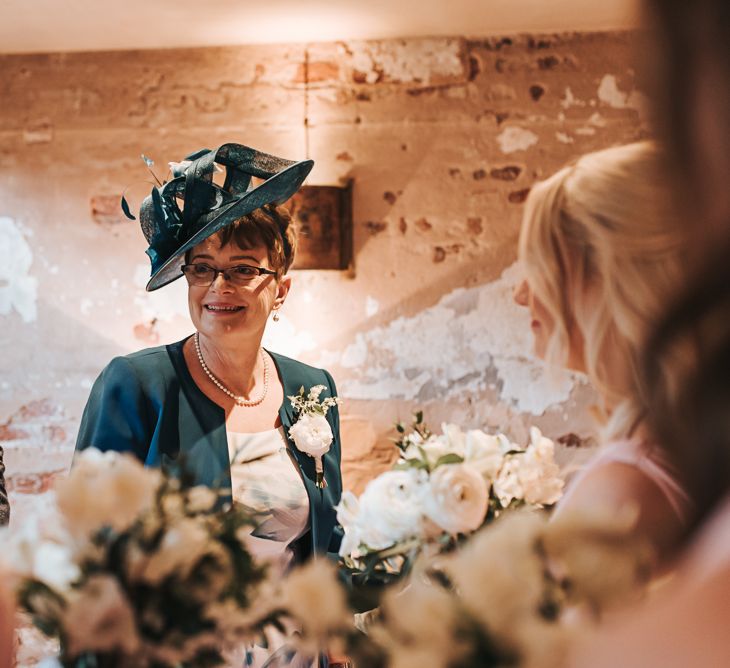 Mother of the Bride | Blush Pink and Copper | RMW The List Members Hazel Gap Barn, Nottinghamshire | Mikaella Bridal Gown | Pear and Bear Photography