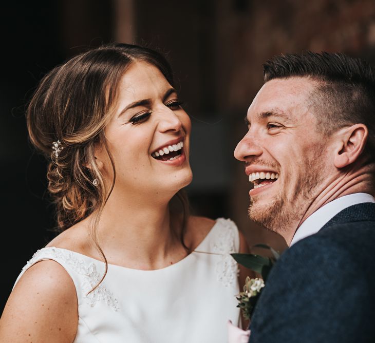 Blush Pink and Copper | RMW The List Members Hazel Gap Barn, Nottinghamshire | Mikaella Bridal Gown | Pear and Bear Photography