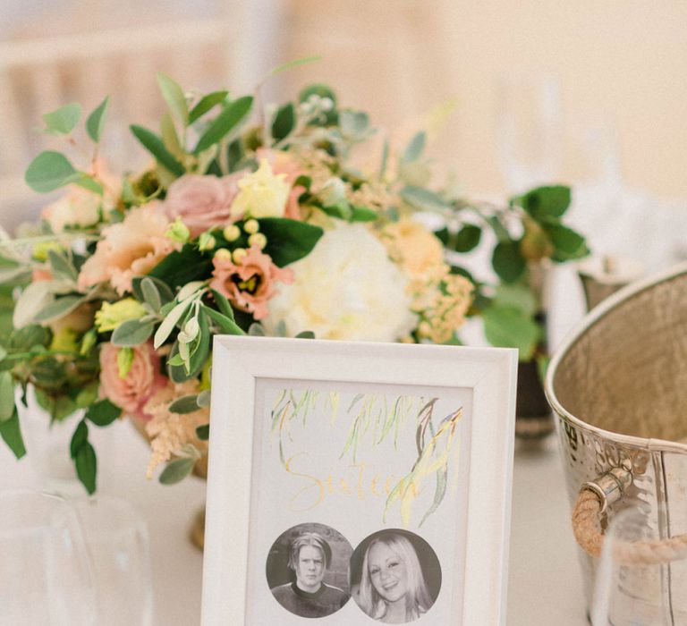 Framed Table Name Centrepiece