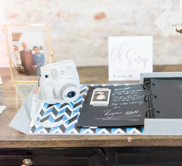 Polaroid wedding guest book