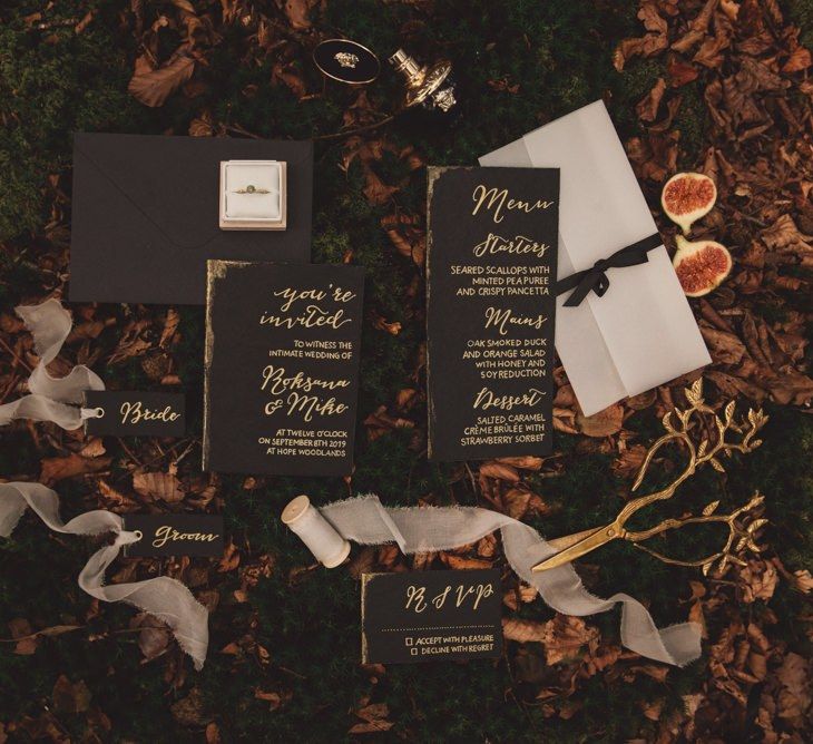 Handmade Wedding Stationery Suite with Calligraphy Writing