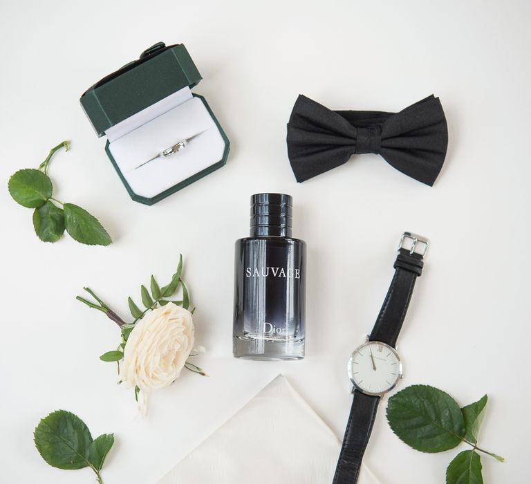 Grooms Accessories | Super Luxe White, Grey &amp; Gold Elegant Wedding Inspiration at Orangery, Holland Park, Kensington, London | Planned &amp; Style day The Events Designers | Eva Tarnok Photography