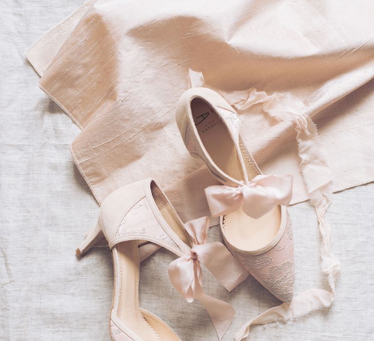 Diane Hassall Bridal Shoes | Sophisticated Pastel Wedding Inspiration from Jean Jackson Couture | Emma Pilkington Photography