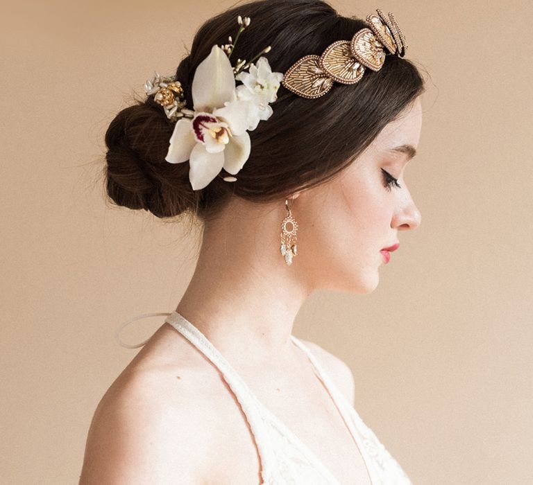 Bridal Hairpiece | Sophisticated Pastel Wedding Inspiration from Jean Jackson Couture | Emma Pilkington Photography