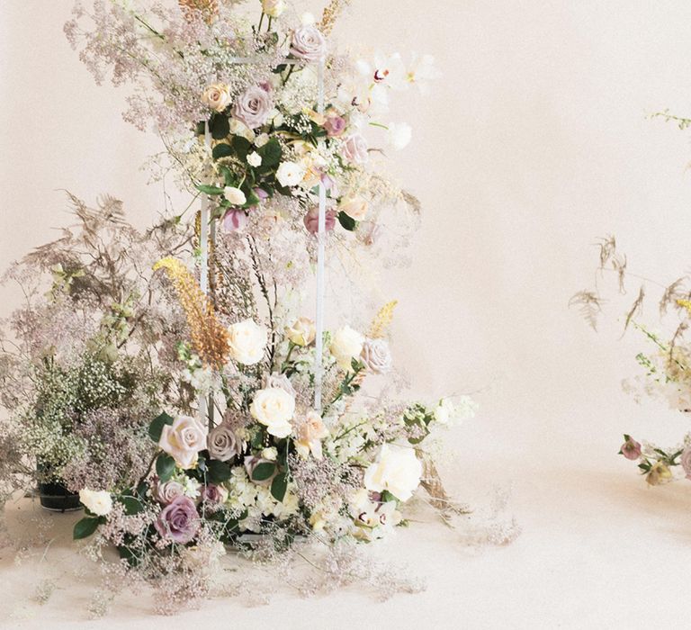 Delicate Flower Arrangements by Sass Flowers | Sophisticated Pastel Wedding Inspiration from Jean Jackson Couture | Emma Pilkington Photography