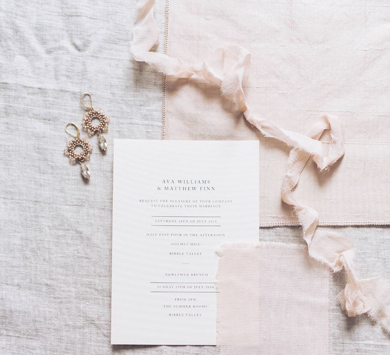 Vine in the Wild Wedding Stationery | Sophisticated Pastel Wedding Inspiration from Jean Jackson Couture | Emma Pilkington Photography