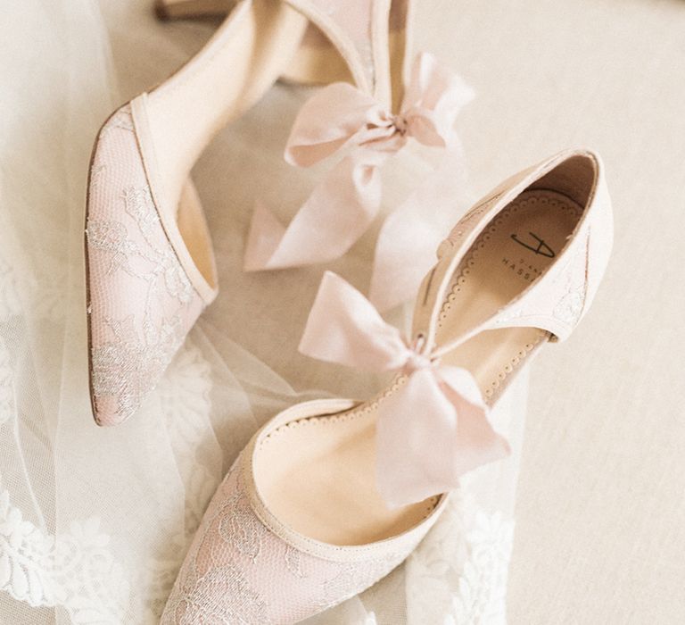 Diane Hassall Bridal Shoes | Sophisticated Pastel Wedding Inspiration from Jean Jackson Couture | Emma Pilkington Photography