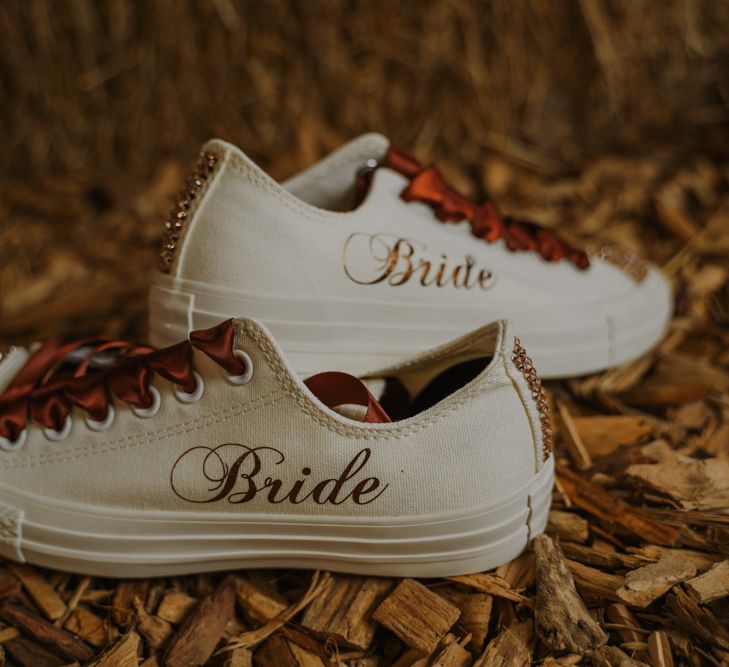 Customised Converse Wedding Trainers