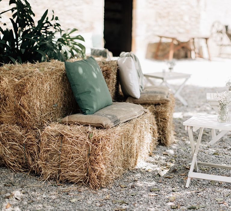 White, Pink &amp; Green Outdoor Spanish Wedding at Binissatí in Mallorca, Spain | Planned by Pasión Eventos | Wedding Dresses by Marta Planella | Marta Kowalska Photography