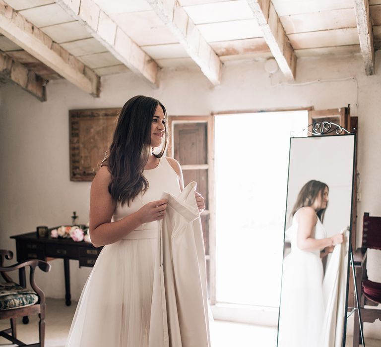 White, Pink &amp; Green Outdoor Spanish Wedding at Binissatí in Mallorca, Spain | Planned by Pasión Eventos | Wedding Dresses by Marta Planella | Marta Kowalska Photography