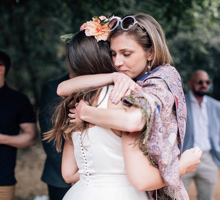 White, Pink &amp; Green Outdoor Spanish Wedding at Binissatí in Mallorca, Spain | Planned by Pasión Eventos | Wedding Dresses by Marta Planella | Marta Kowalska Photography