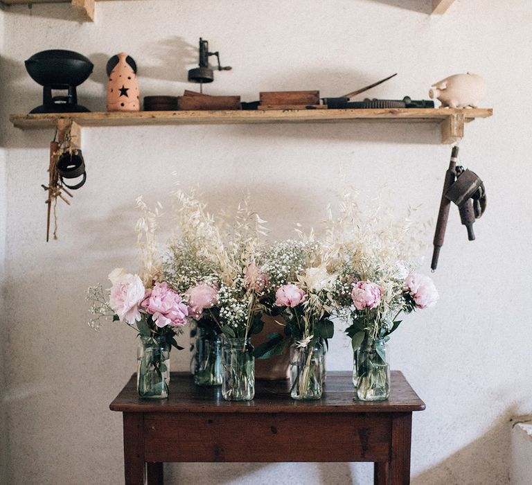 White, Pink &amp; Green Outdoor Spanish Wedding at Binissatí in Mallorca, Spain | Planned by Pasión Eventos | Wedding Dresses by Marta Planella | Marta Kowalska Photography