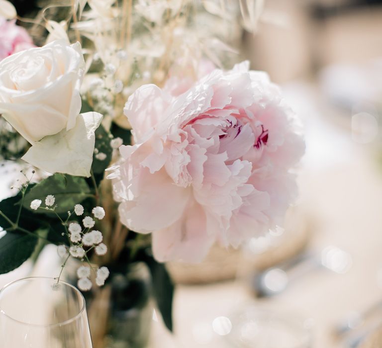 White, Pink &amp; Green Outdoor Spanish Wedding at Binissatí in Mallorca, Spain | Planned by Pasión Eventos | Wedding Dresses by Marta Planella | Marta Kowalska Photography