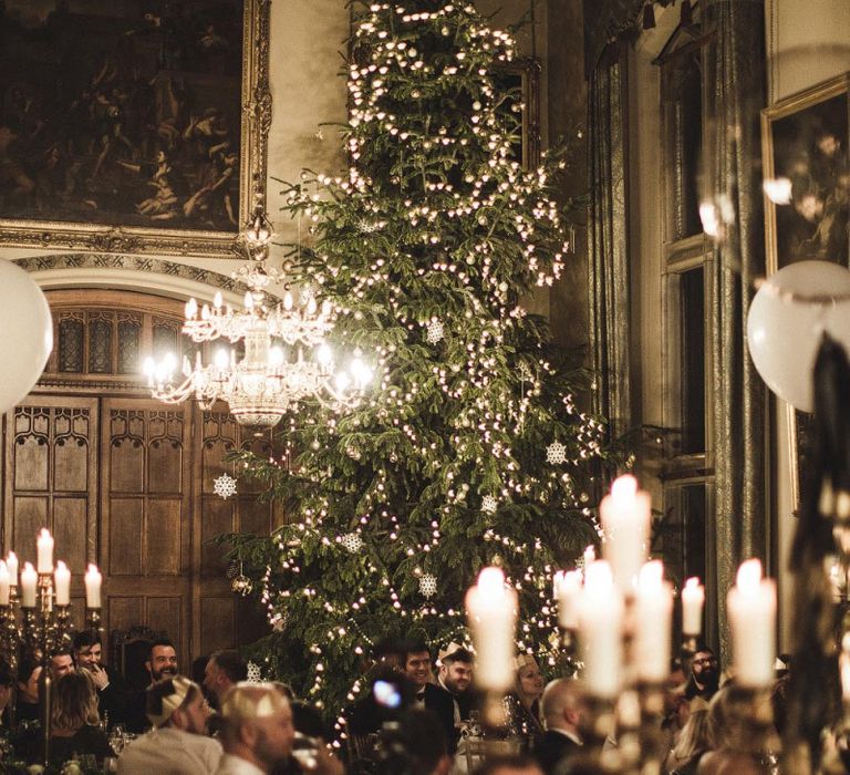 Giant Christmas Tree with Fairy Lights