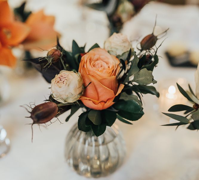 Flower stems in votives