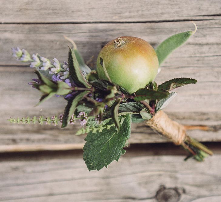 Succulent Vegetable Buttonhole | Pastel Peter Rabbit Spring Inspiration at River Cottage | Beatrix Potter | Mr McGregor's Garden | Jennifer Jane Photography