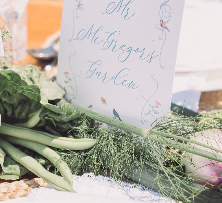 DeWinton Paper Co. On The Day Wedding Stationery | Pastel Peter Rabbit Spring Inspiration at River Cottage | Beatrix Potter | Mr McGregor's Garden | Succulent Vegetables &amp; Flowers | Jennifer Jane Photography