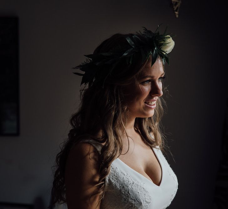 Getting Ready | Bride in La SPosa Gown | Outdoor Wedding Ceremony &amp; Tipi Reception Planned by Benessamy Events | Red on Blonde Photography