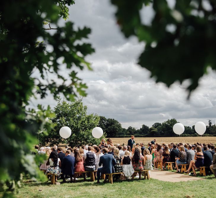 Outdoor Wedding Ceremony &amp; Tipi Reception Planned by Benessamy Events | Red on Blonde Photography