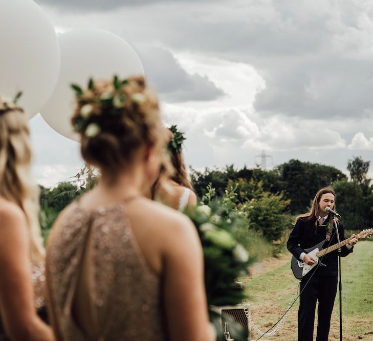 Wedding Ceremony | Outdoor Wedding Ceremony &amp; Tipi Reception Planned by Benessamy Events | Red on Blonde Photography