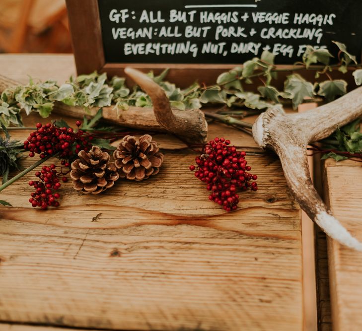 Ravensheugh Log Cabin DIY Wedding With Bride In Vintage Inspired Outfit And Groom In Kilt Virginia's Vintage Hire Photography By Joanna Nicole